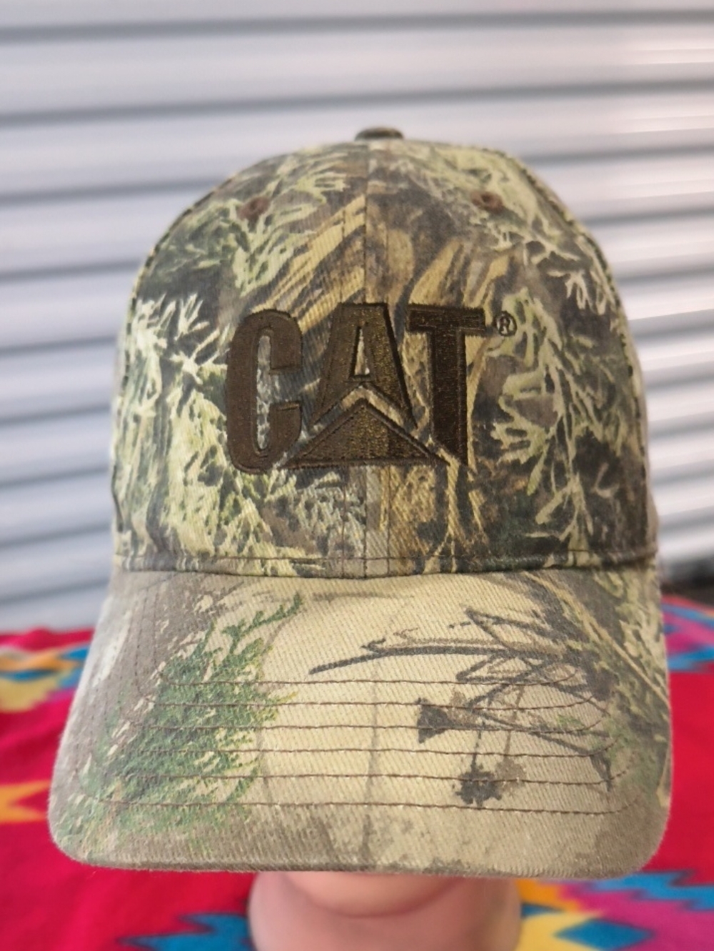 CAT Advantage Max-1 Camo Embroidered Logo Trucker Snapback Hat Cap OSFM
